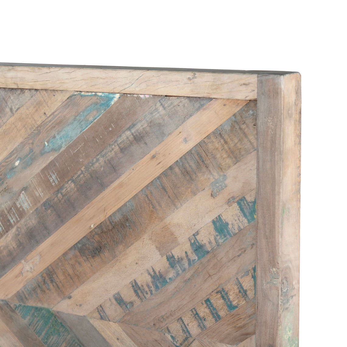 Marseilles Reclaimed Wood King Bed Coastal Mist