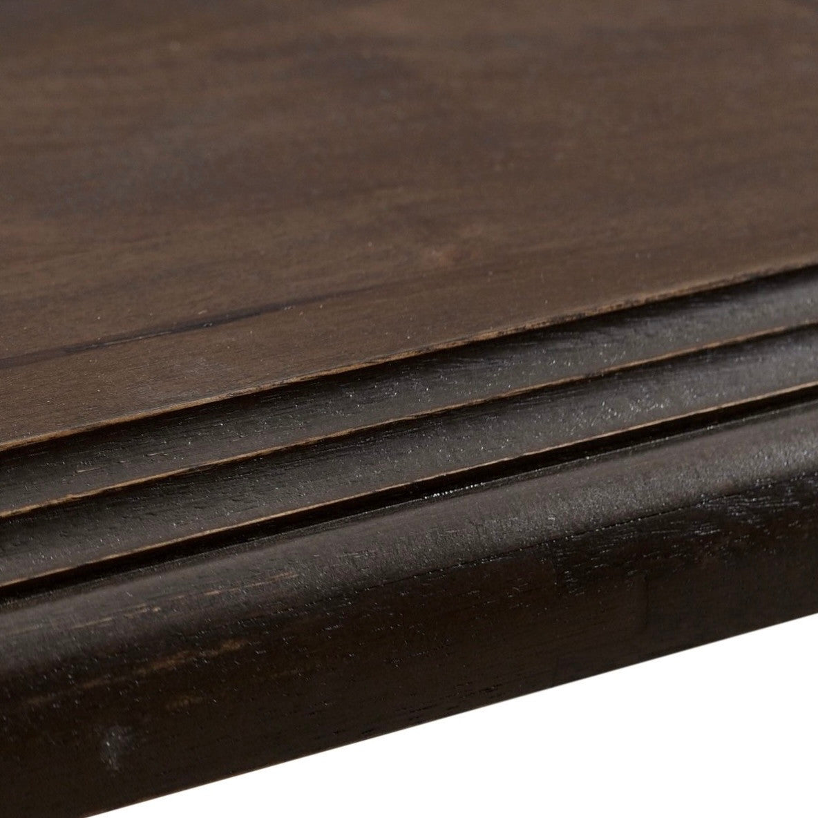 Nimes 120" Solid Wood Dining Table in Antique Brown