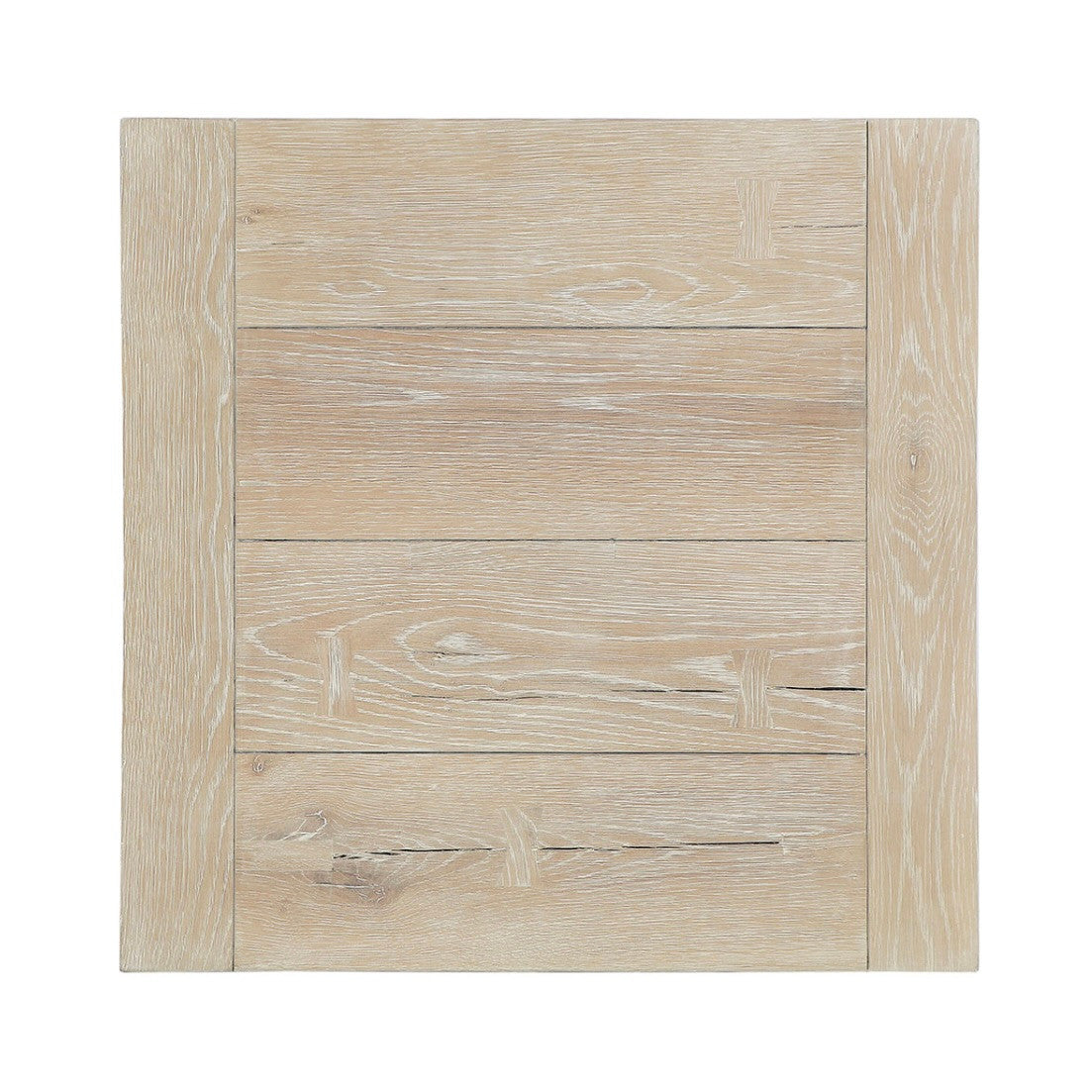 Troy Reclaimed Oak End Table in Aged Cream 24"