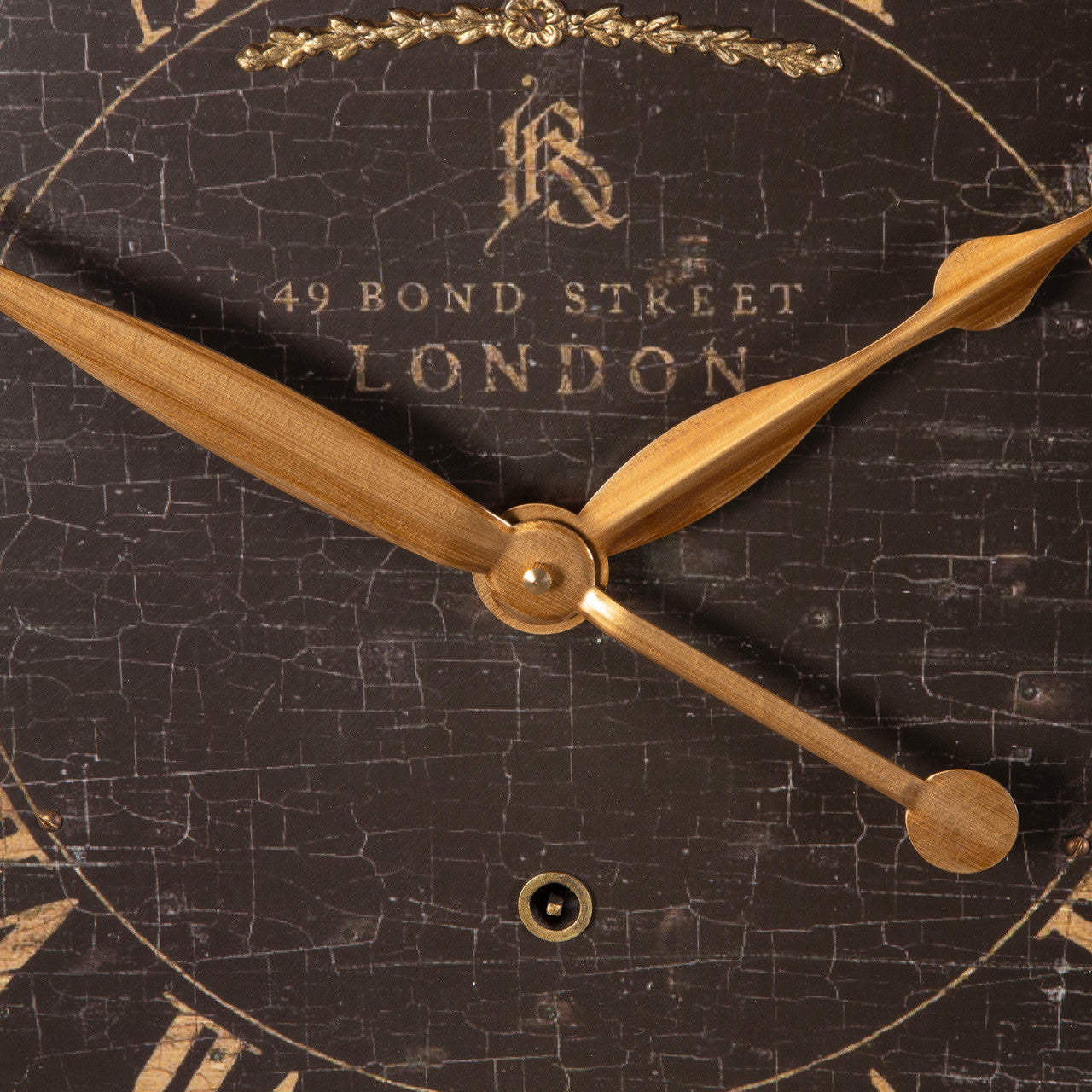 Uttermost Bond Street 18" Black Wall Clock