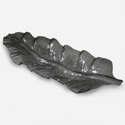 Uttermost Smoked Leaf Glass Tray