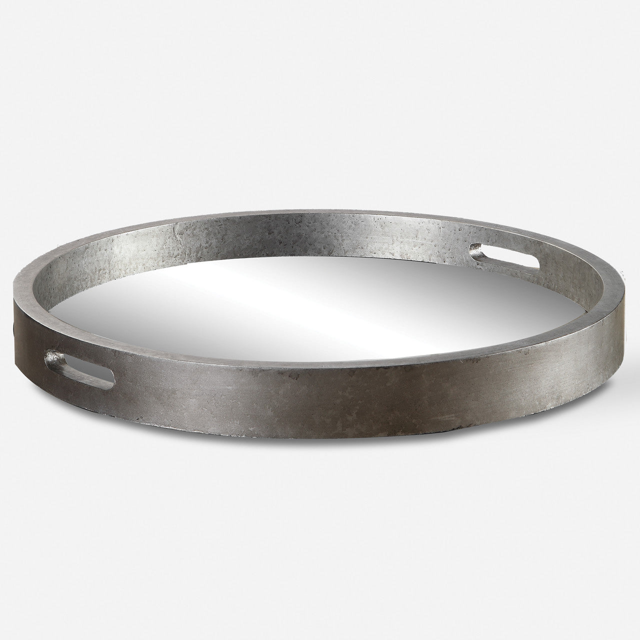 Uttermost Bechet Round Silver Tray
