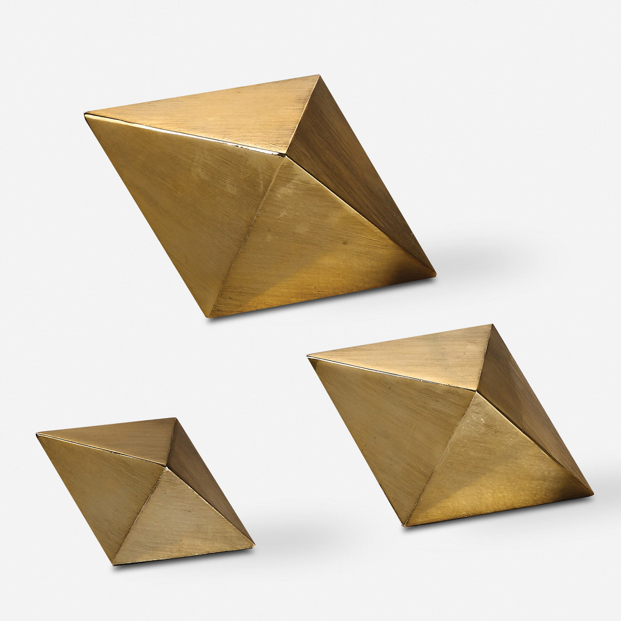 Uttermost Rhombus Champagne Accents, S/3