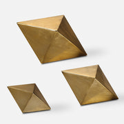 Uttermost Rhombus Champagne Accents, S/3