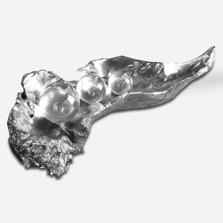 Three Peas In A Pod Metallic Sculpture