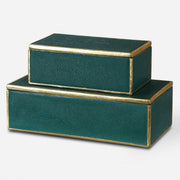 Uttermost Karis Emerald Green Boxes S/2