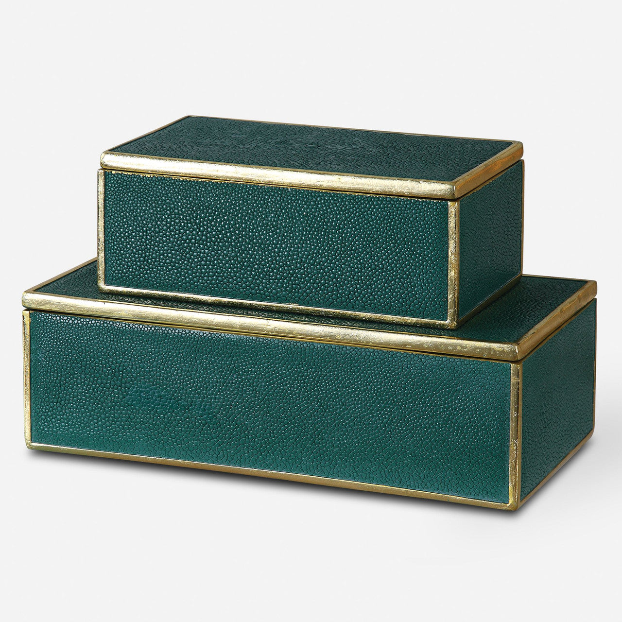 Uttermost Karis Emerald Green Boxes S/2
