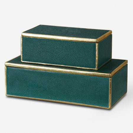 Karis Emerald Green Boxes S/2
