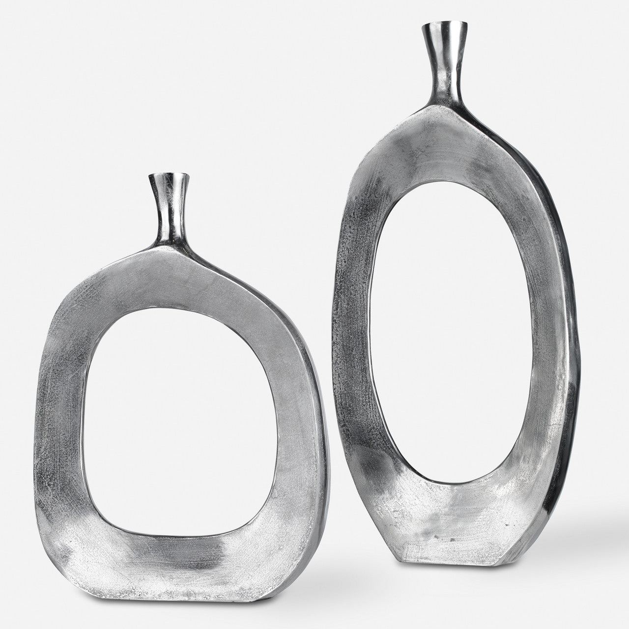 Uttermost Cierra Aluminum Vases S/2