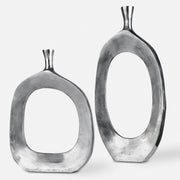 Uttermost Cierra Aluminum Vases S/2