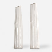 Uttermost Kenley Crackled White Vases S/2