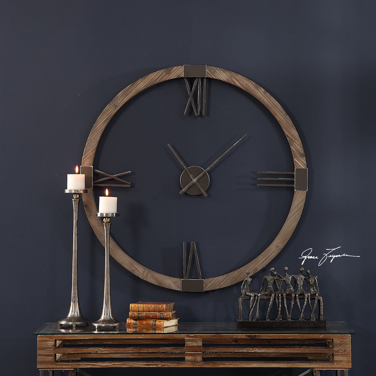 Uttermost Marcelo Modern Wall Clock | Zin Home