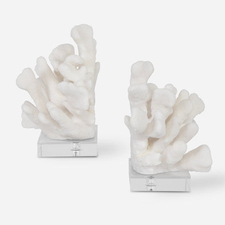 Charbel White Bookends, Set/2