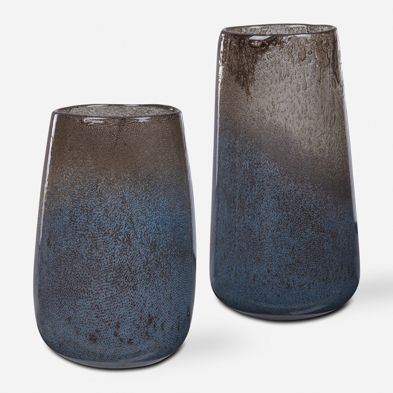 Uttermost Ione Seeded Glass Vases, S/2