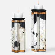 Uttermost Illini Stone Candleholders, S/2