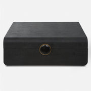 Uttermost Lalique Black Shagreen Box