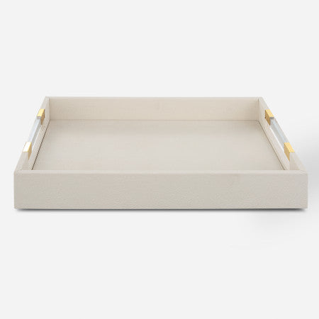 Wessex White Shagreen Tray