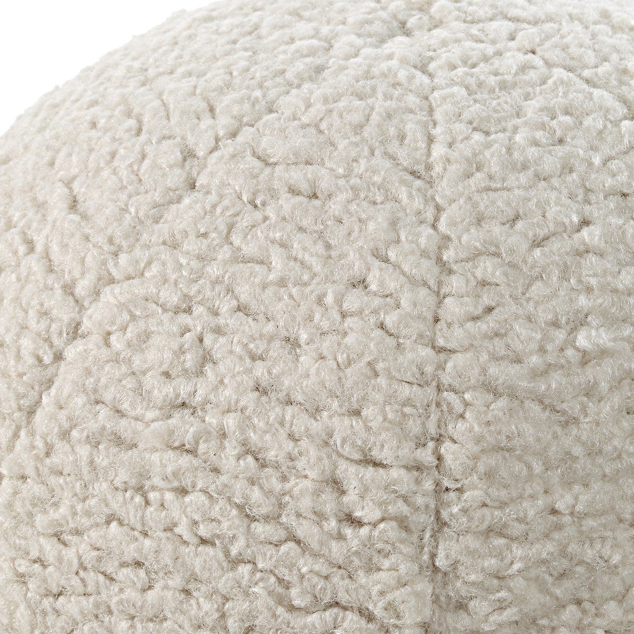 Uttermost Capra Ball Sheepskin Pillows, S/2