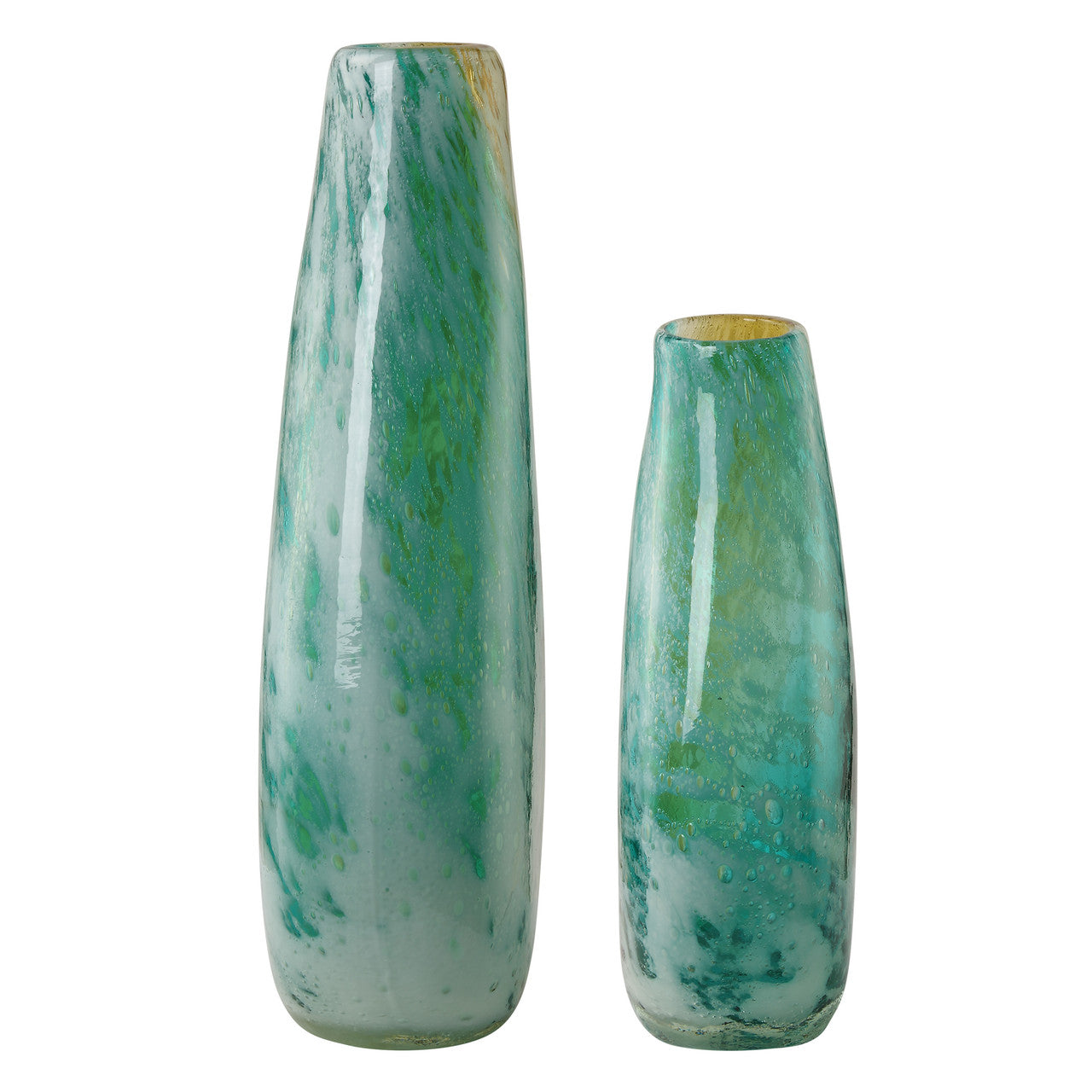 Uttermost High Tide Glass Vases, S/2