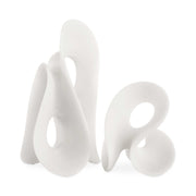 Uttermost Silent Wave White Sculptures Set/2