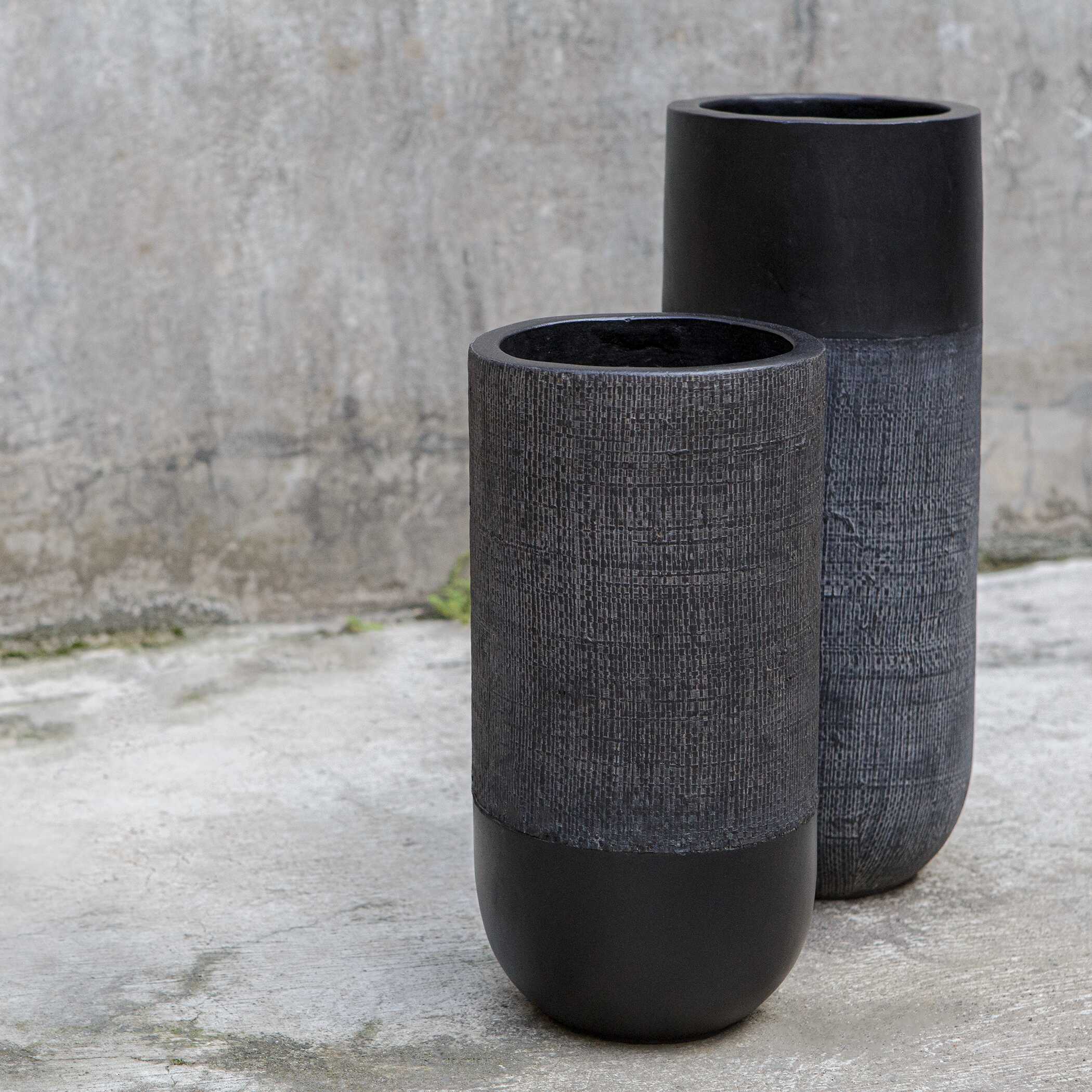 Uttermost Woven Shadow Vases Set/2