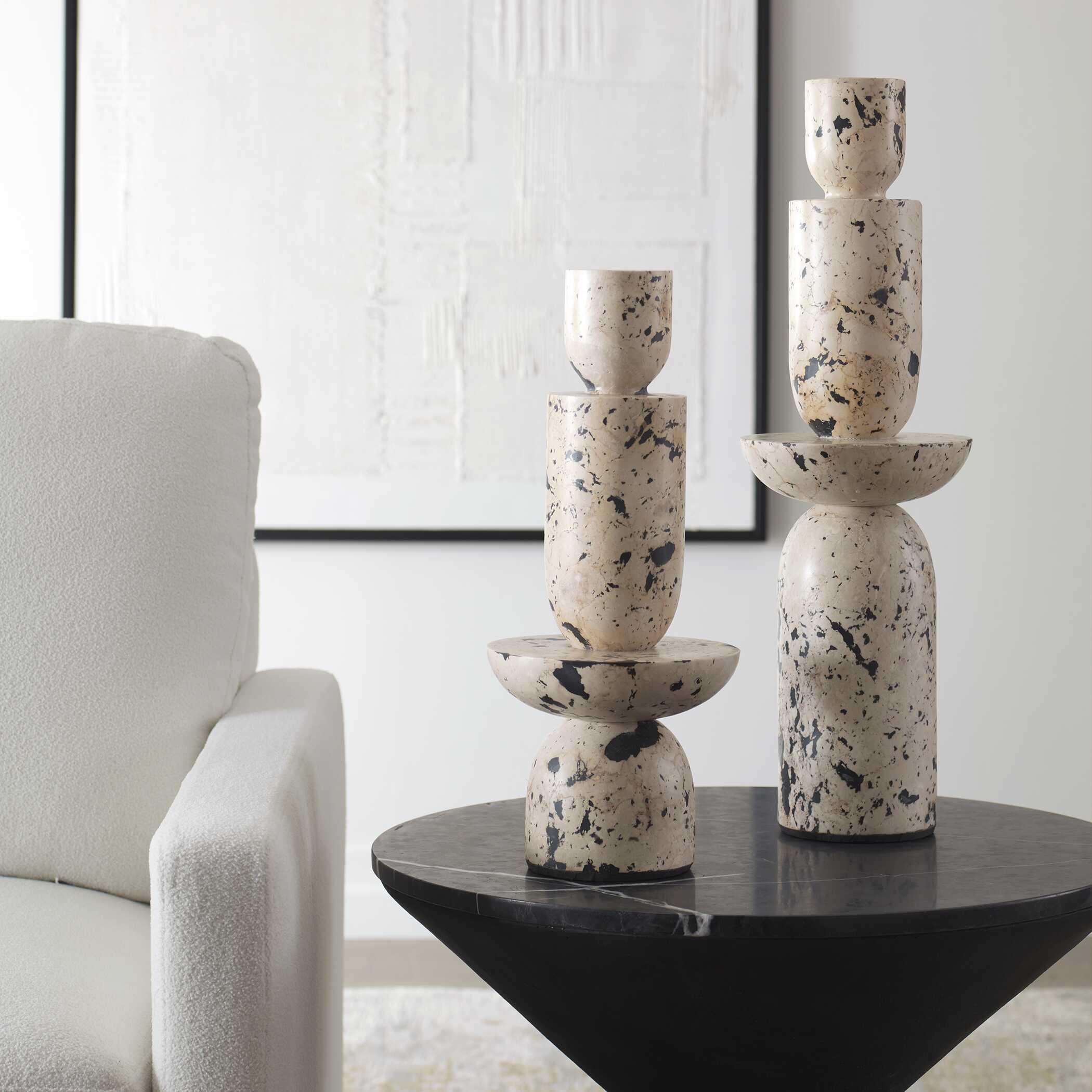 Uttermost Nouveau Tower Sculptures Set/2