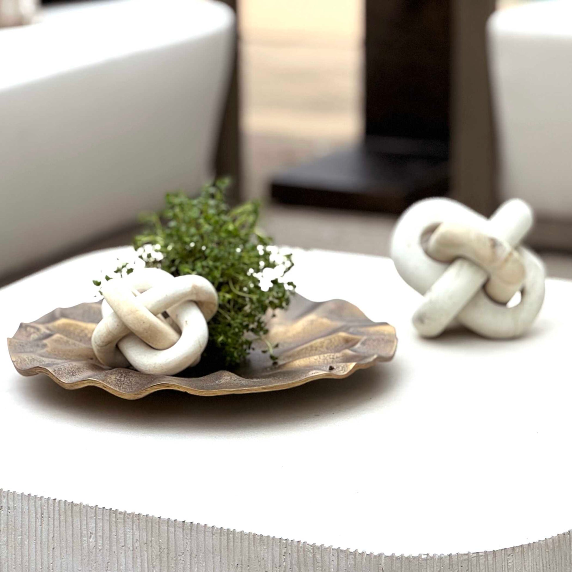Uttermost Limestone Link Sculptures Set/2