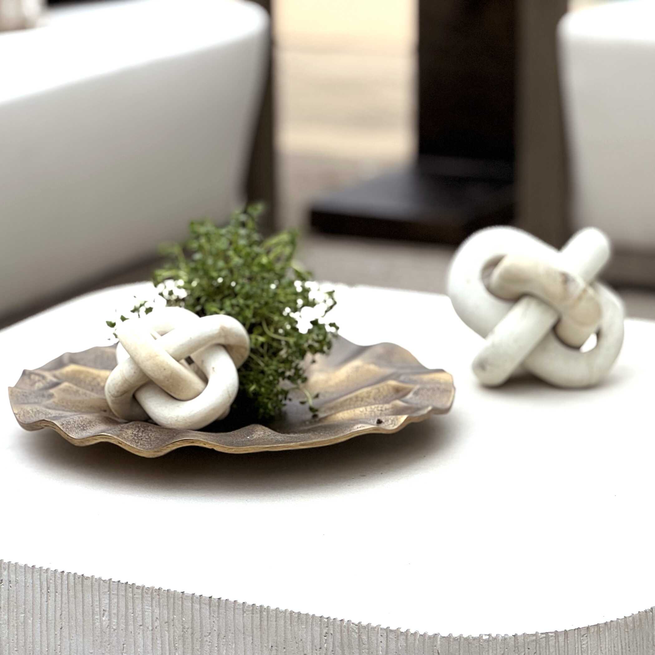 Uttermost Limestone Link Sculptures Set/2
