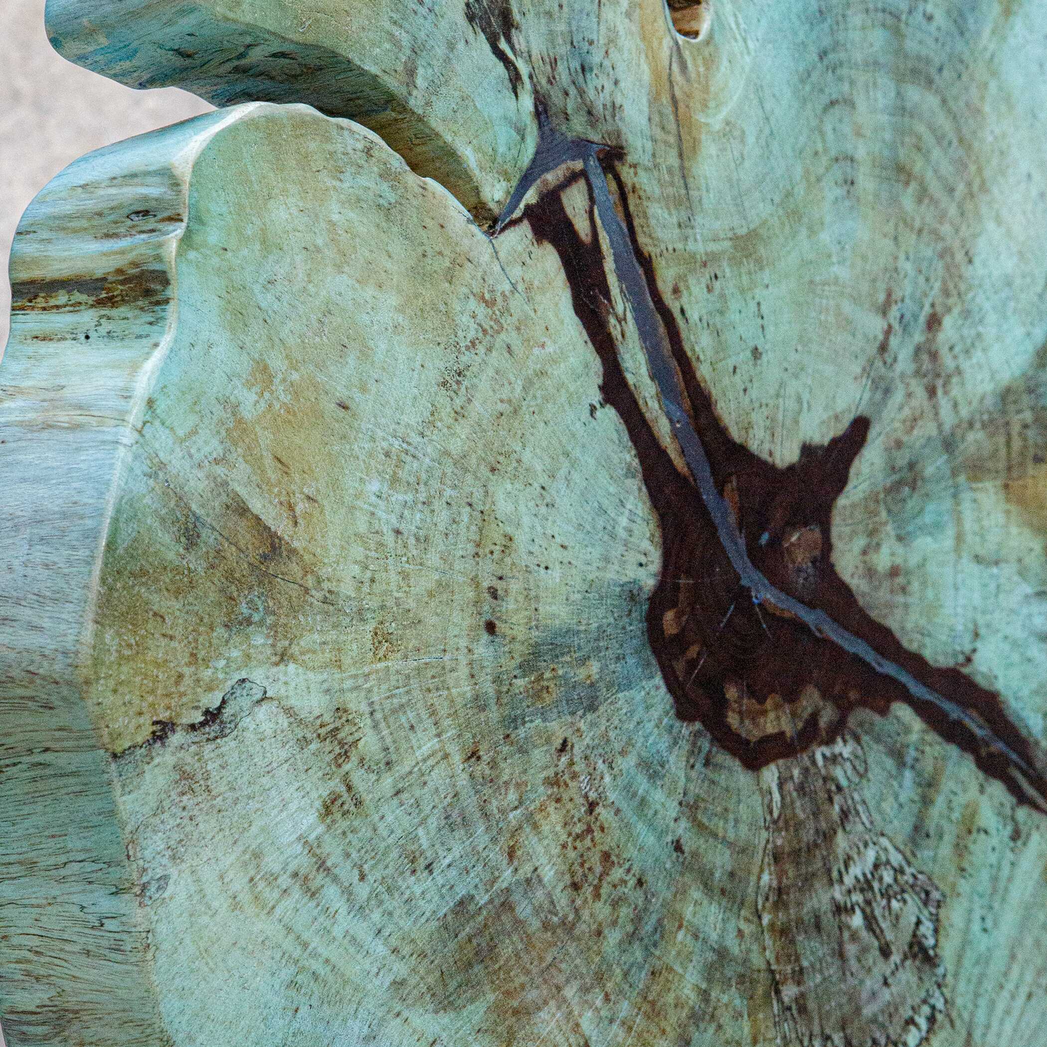 Uttermost Bahati Wood Blue Sculpture