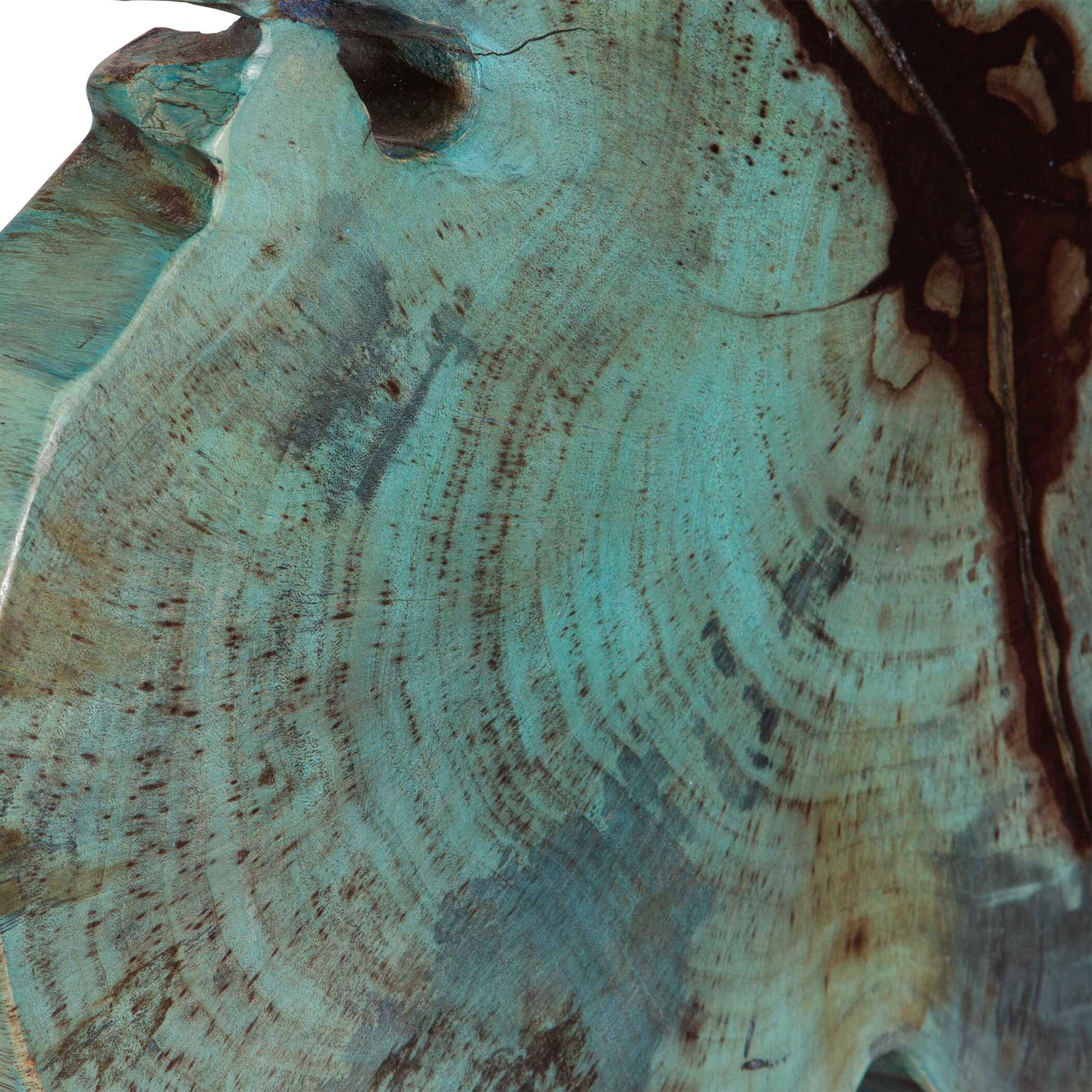 Uttermost Bahati Wood Blue Sculpture