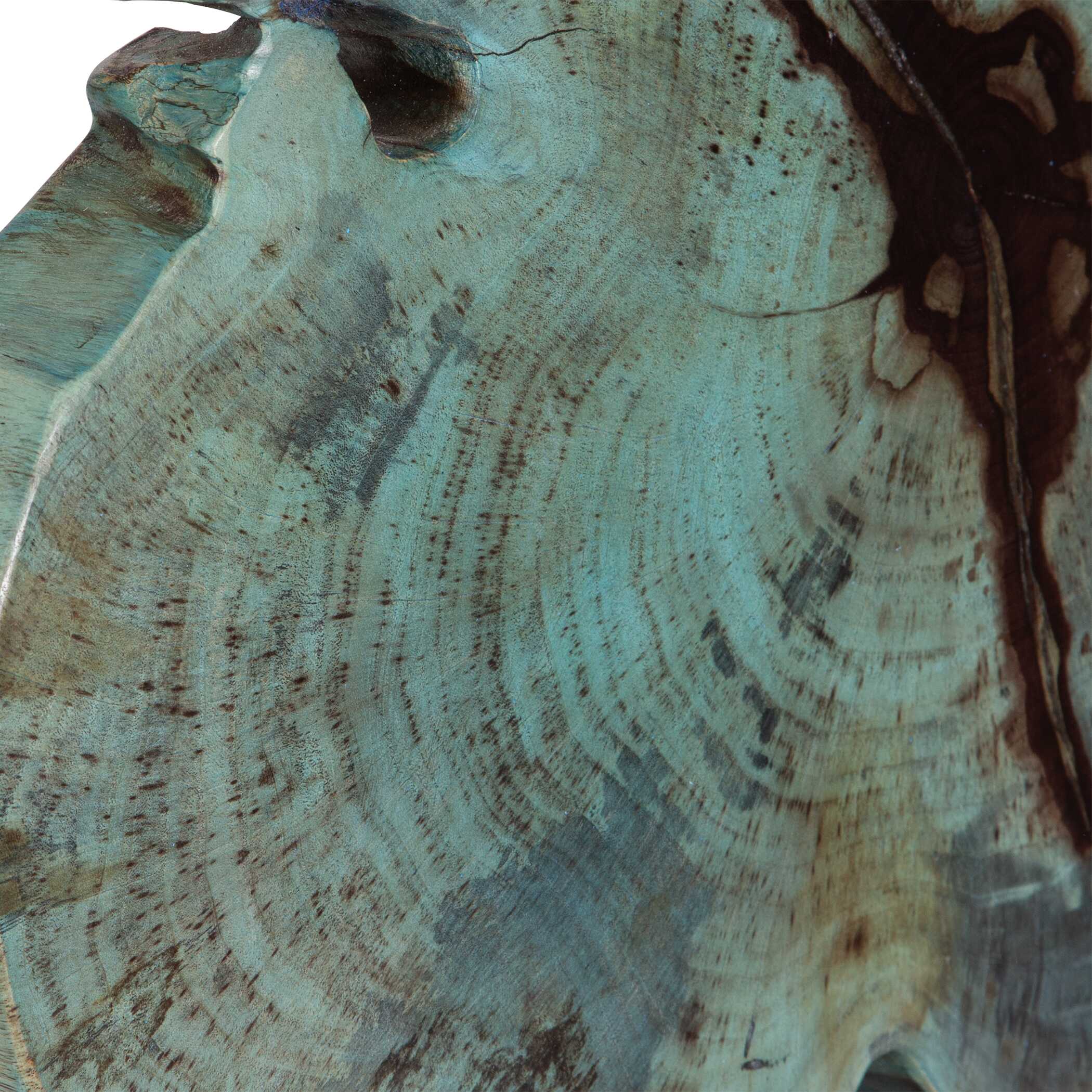 Uttermost Bahati Wood Blue Sculpture