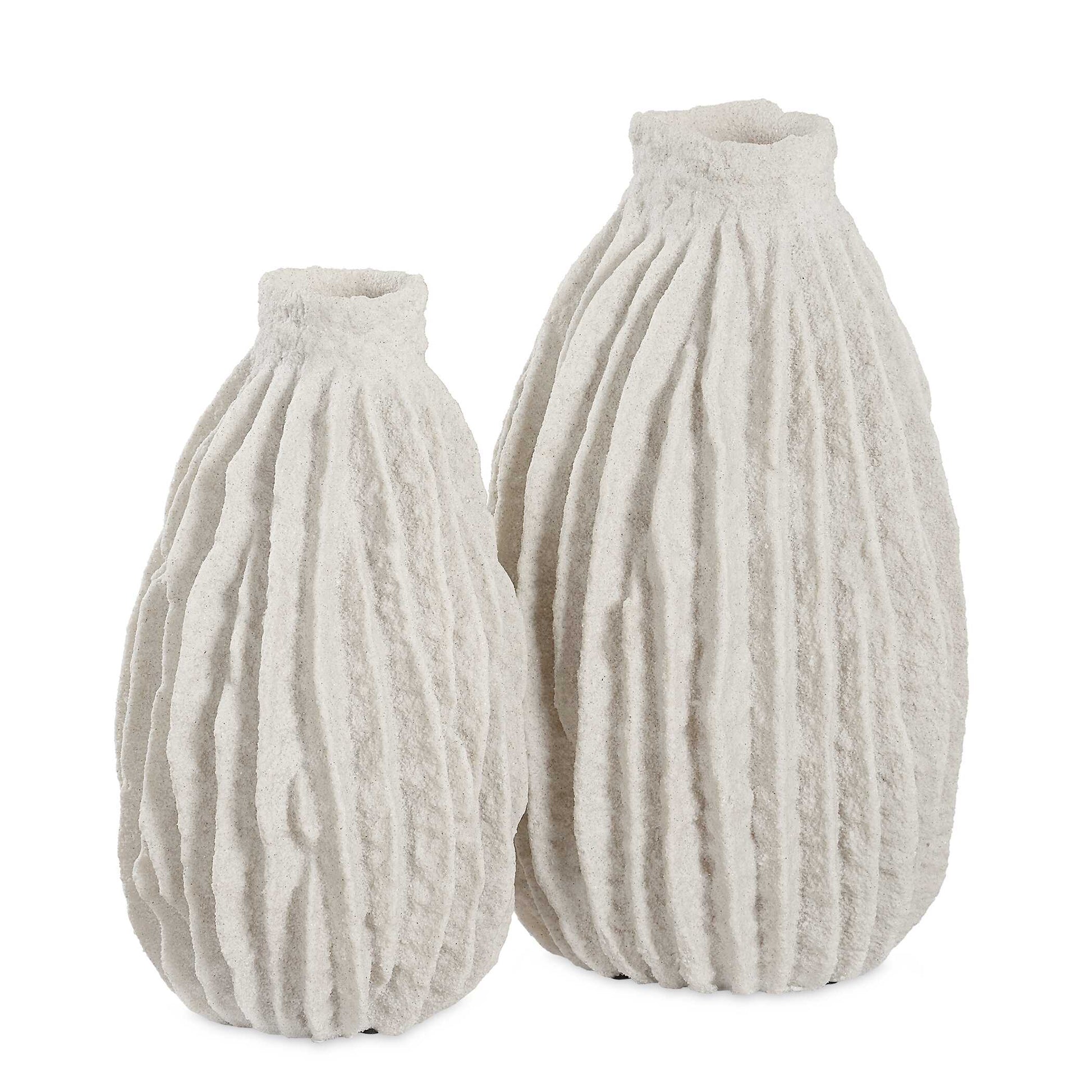 Uttermost Ivory Ridge Vases Set/2