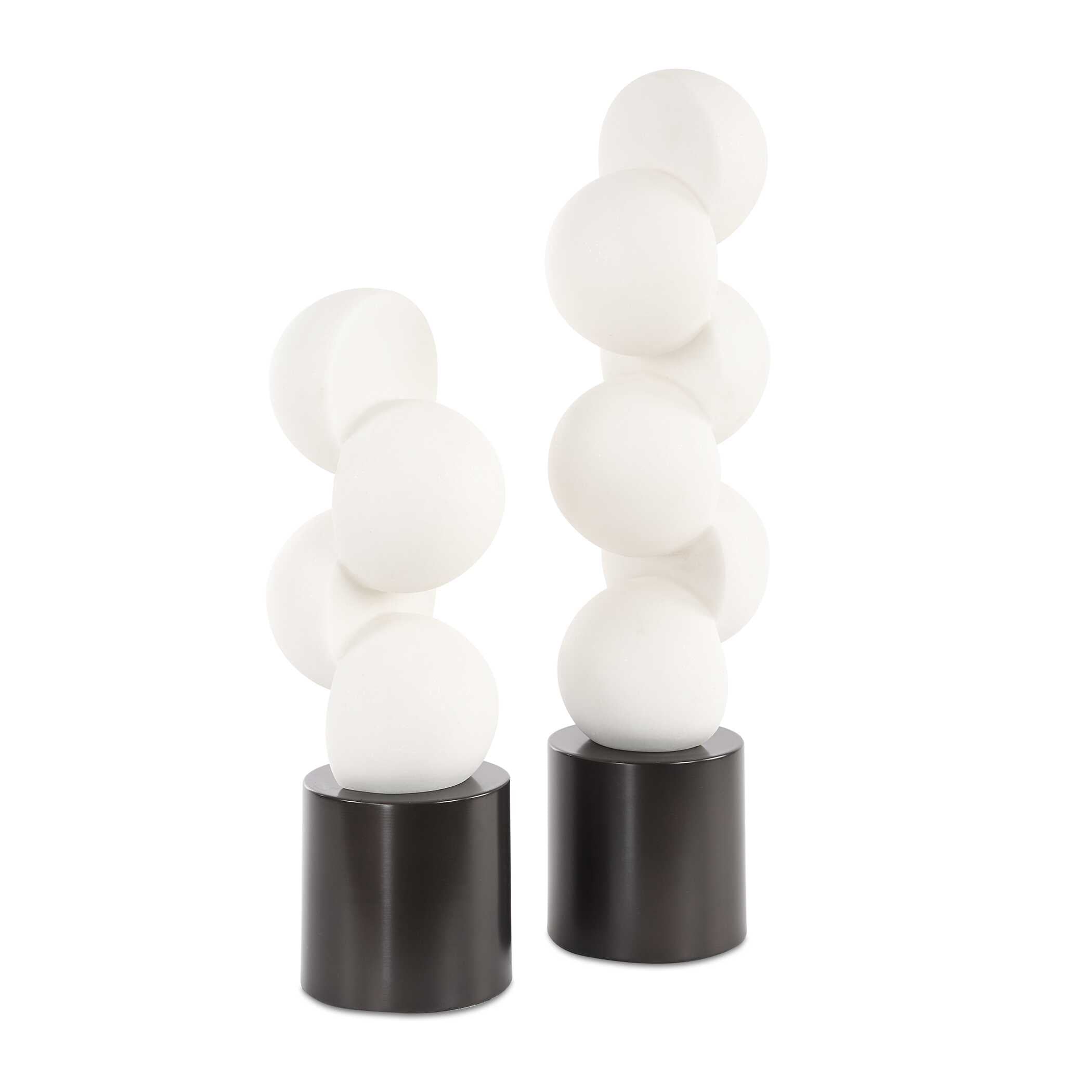 Uttermost Symmetry White Sculptures Set/2