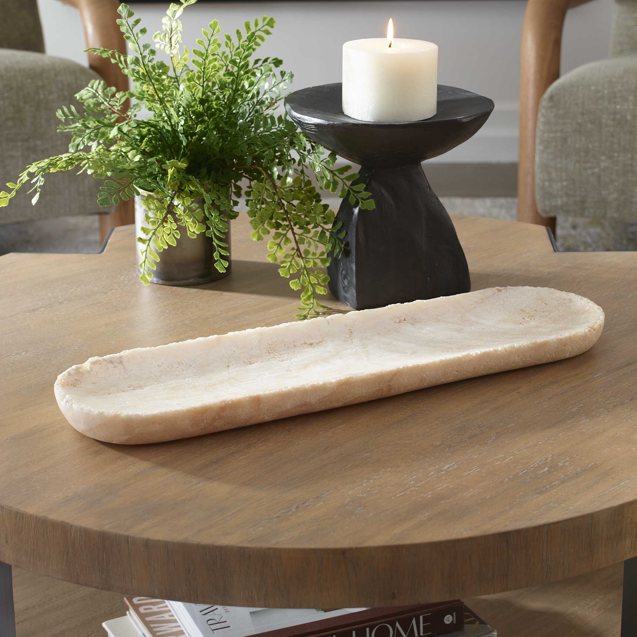 Uttermost Sculpted Onyx Bowl