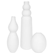 Uttermost Forma White Ceramic Vases Set/3