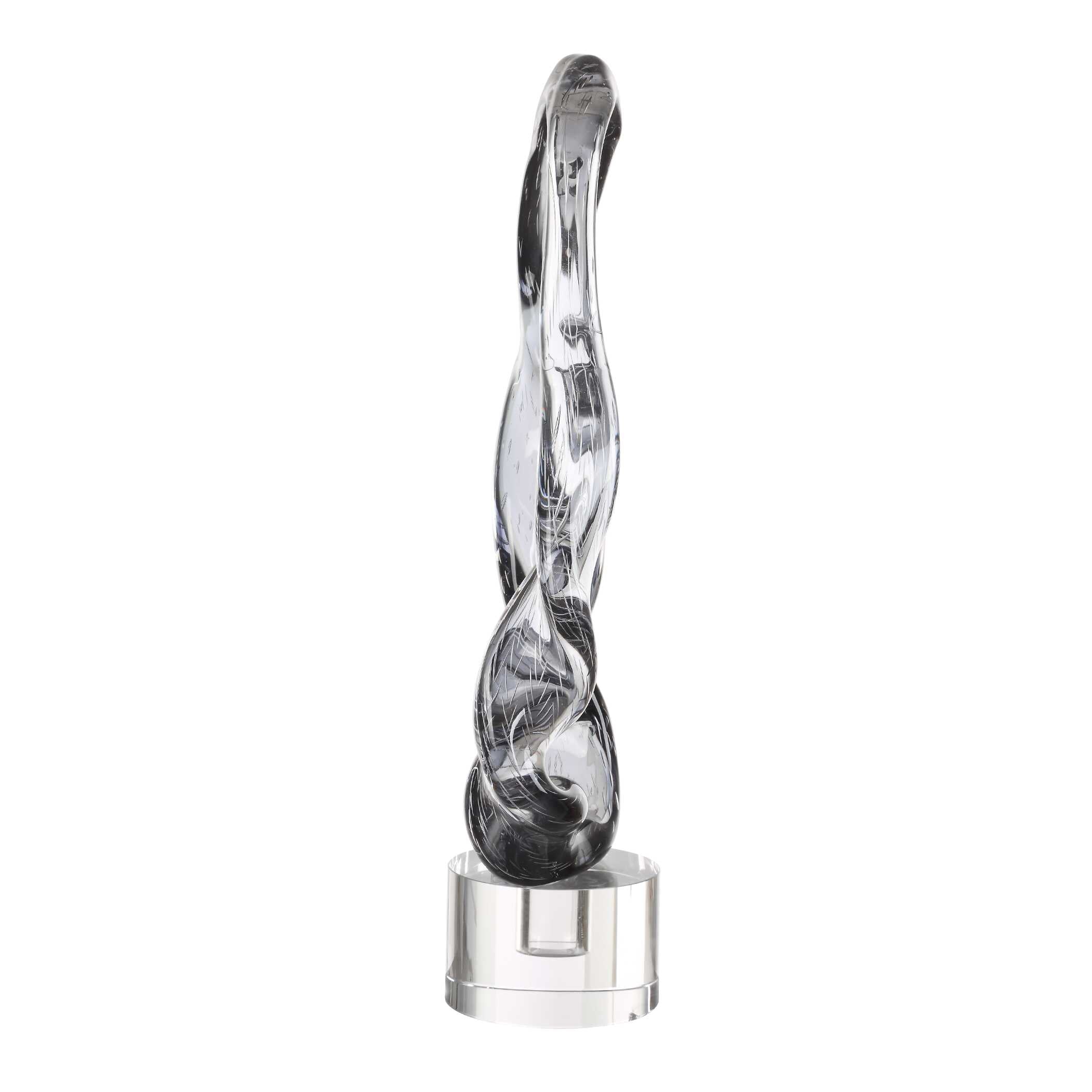 Uttermost Luminous Twist Glass Sculpture
