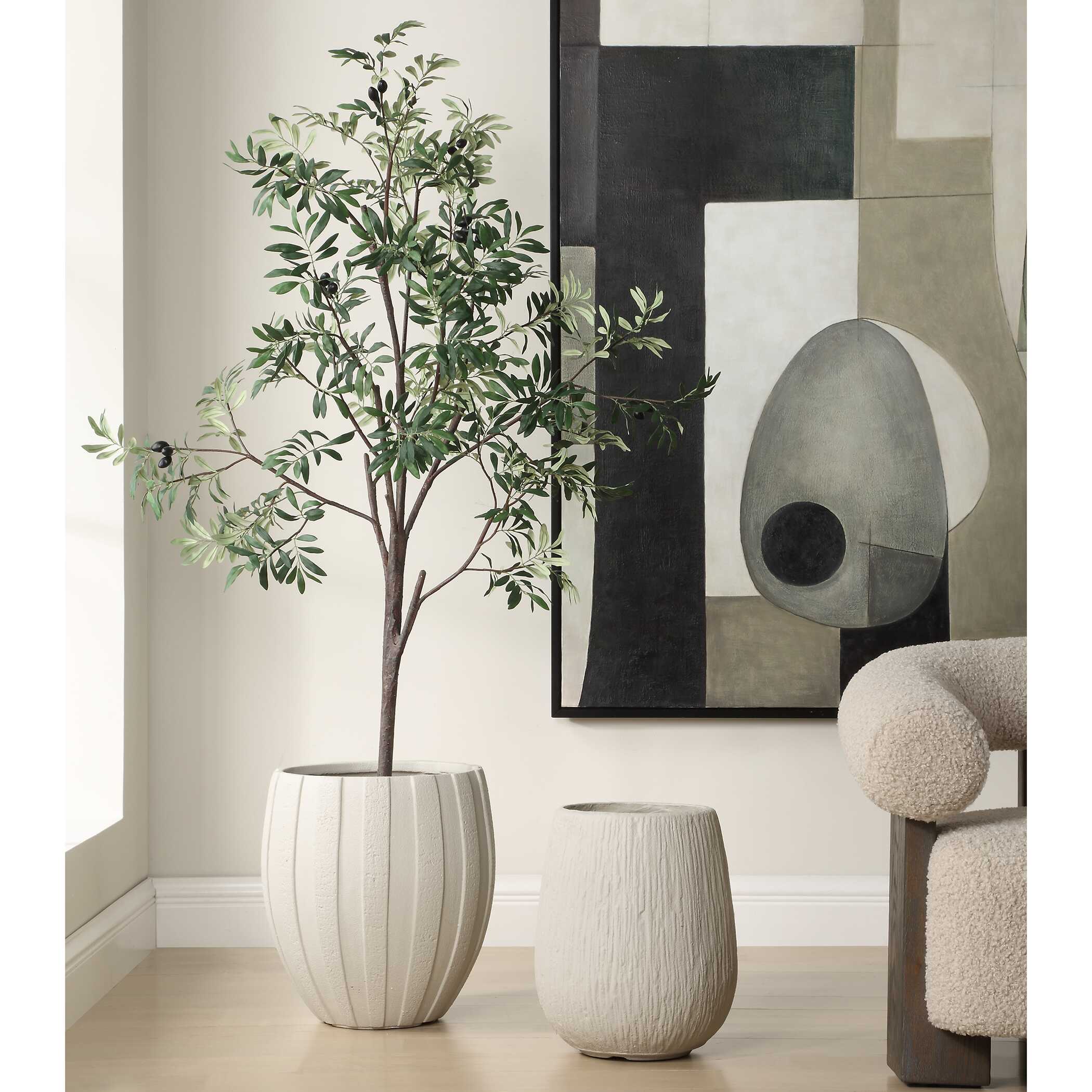 Uttermost Rustic Ridge Off-White Outdoor Planter