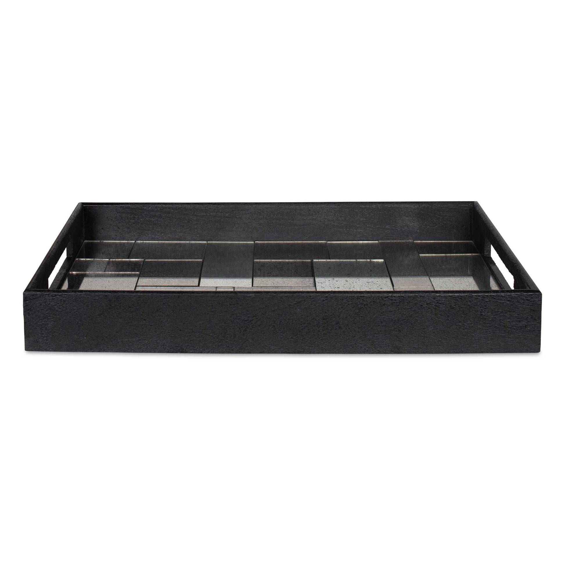 Uttermost Modern Mosaic Antique Mirrored Tray