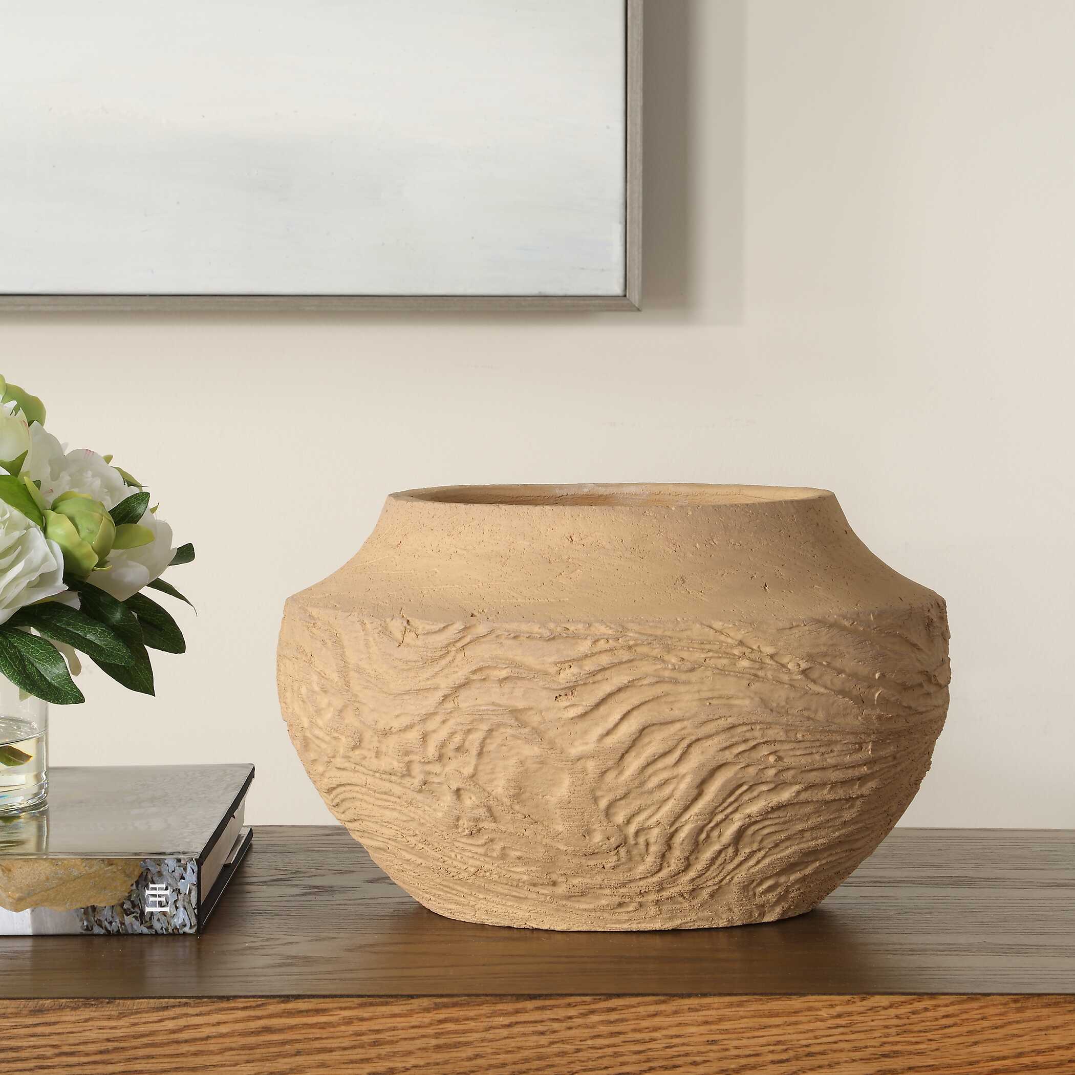 Uttermost Sandstone Flow Small Terracotta Vase