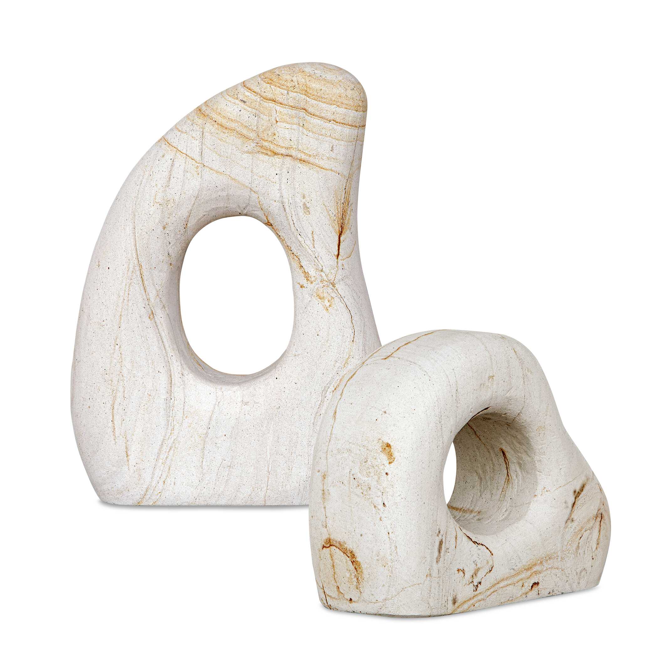 Uttermost Stone Flow Outdoor Sculptures Set/2