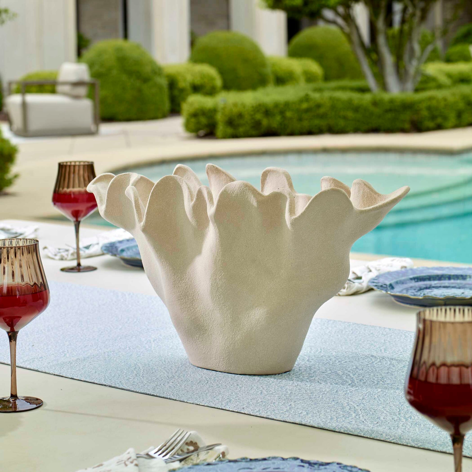 Uttermost Sand Dune Outdoor Ceramic Bowl