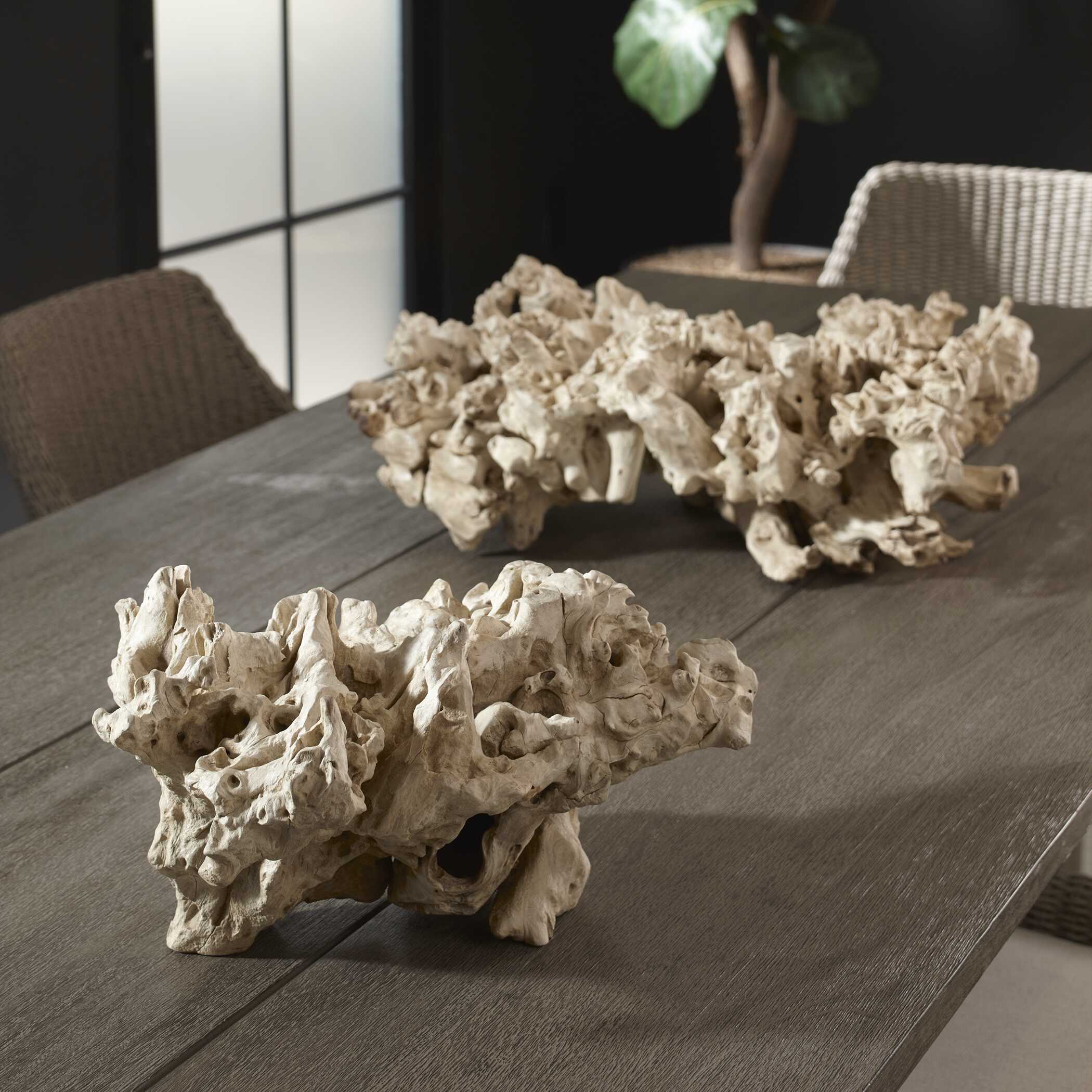 Uttermost Elemental Root Outdoor Sculptures Set/2
