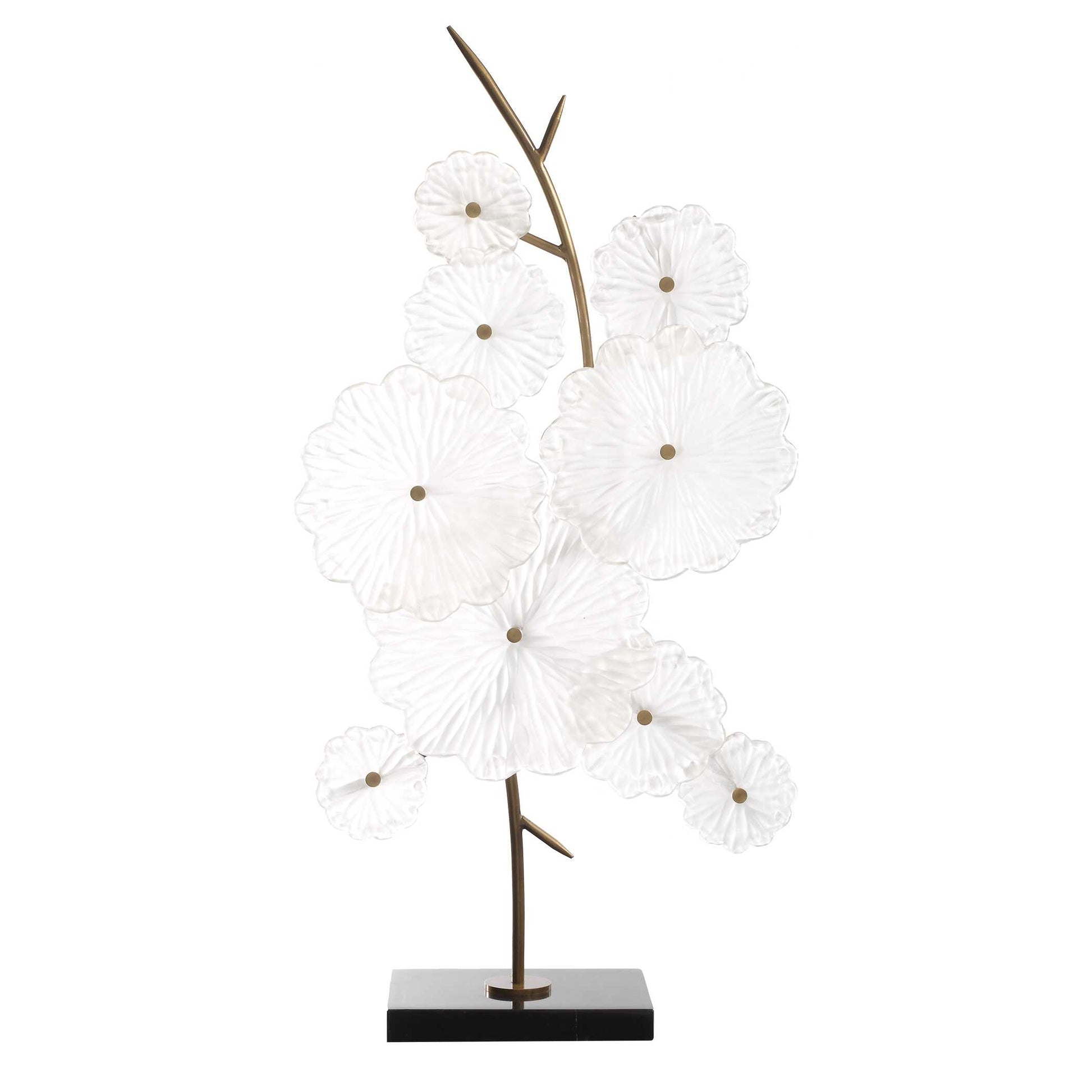 Uttermost Glass Garden Table Sculpture
