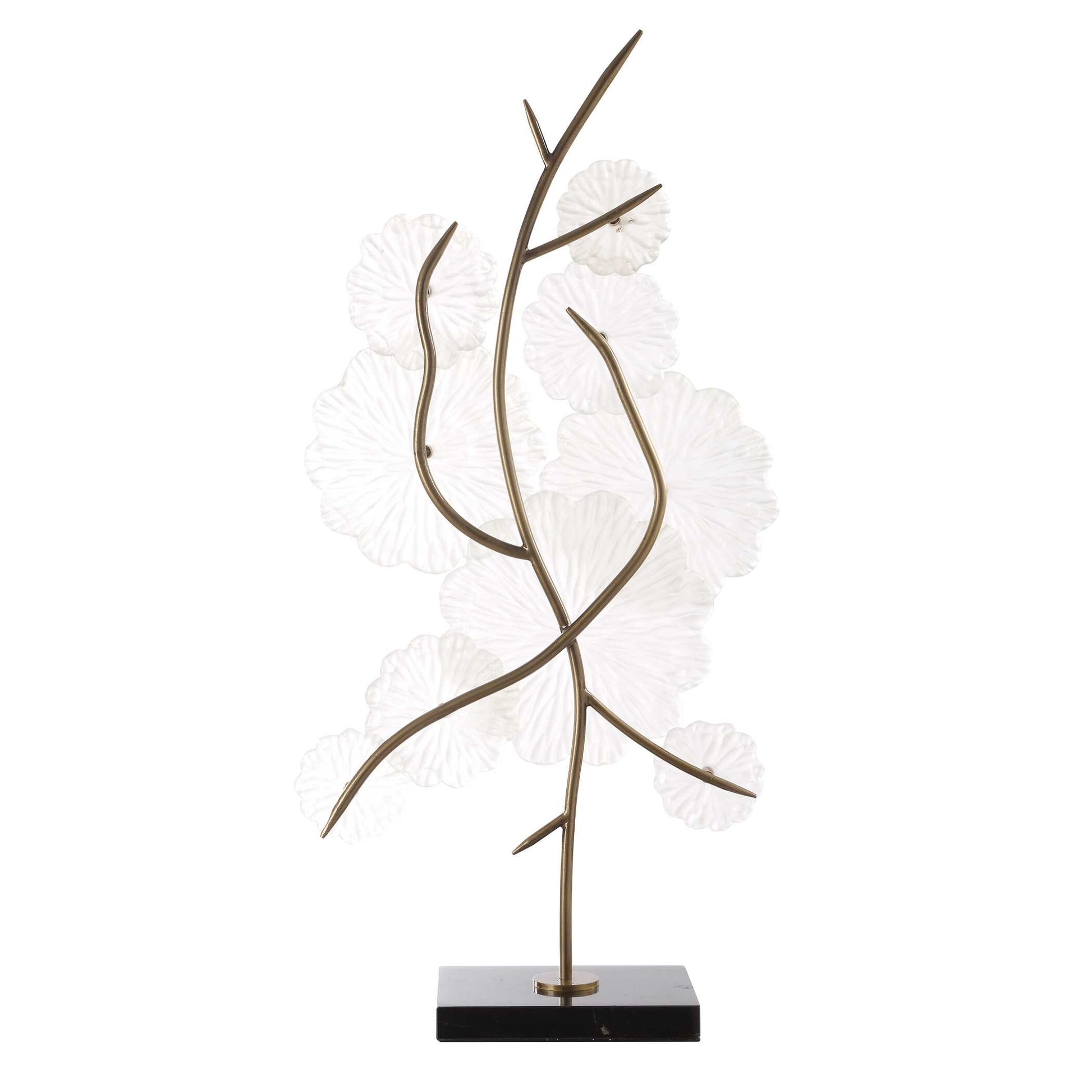 Uttermost Glass Garden Table Sculpture
