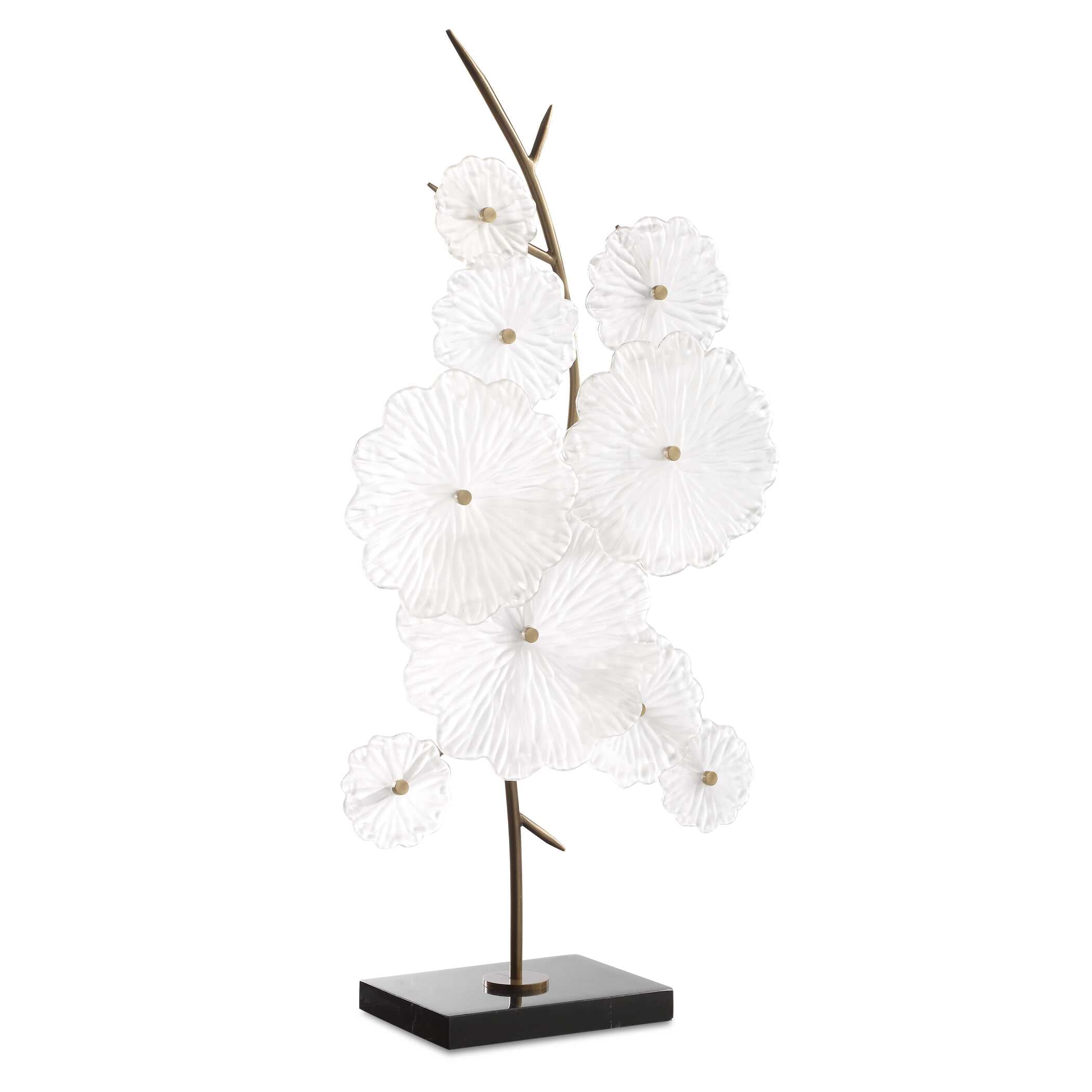 Uttermost Glass Garden Table Sculpture