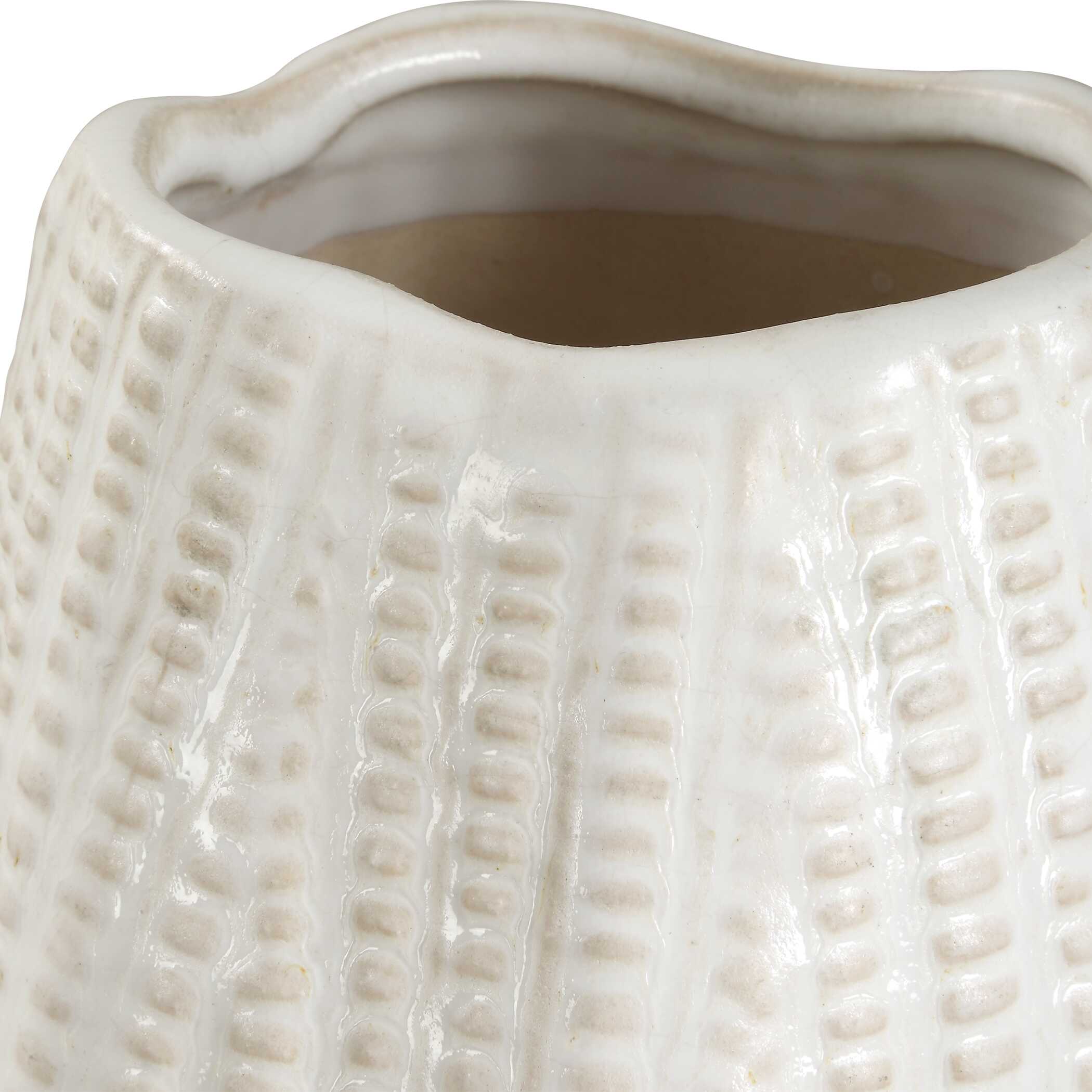 Uttermost Echo Ridge White Vases Set/2