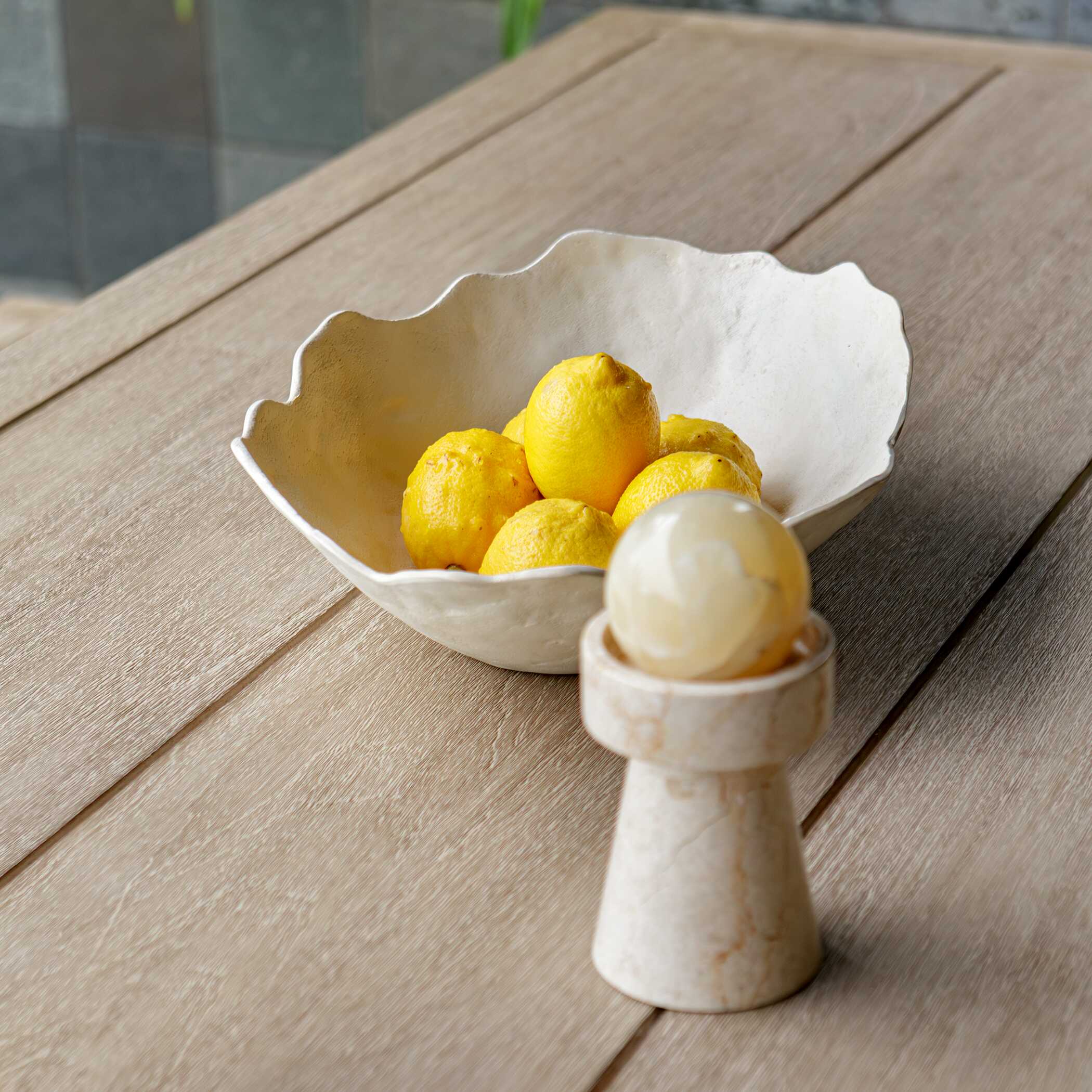 Uttermost Obscura Warm White Outdoor Bowl