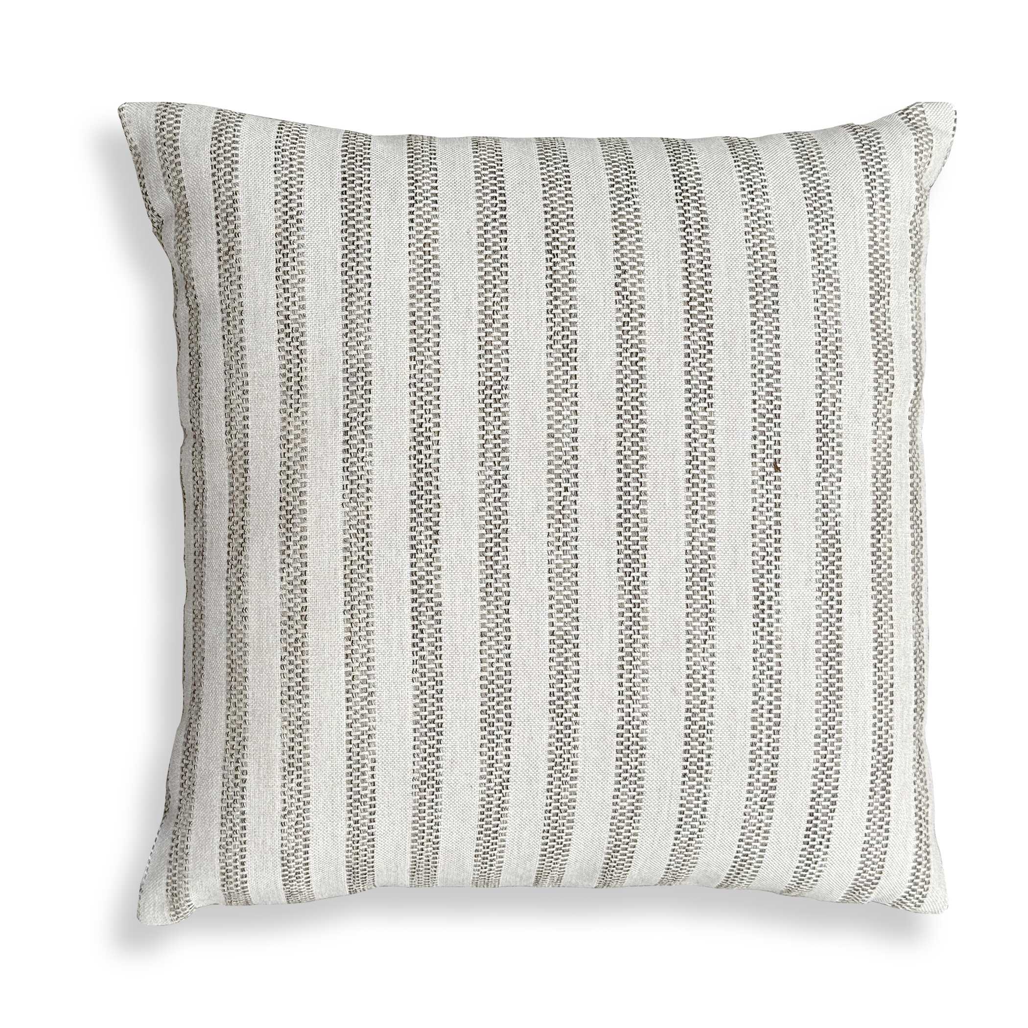 Uttermost Basket Stripe Rattan Outdoor Pillow