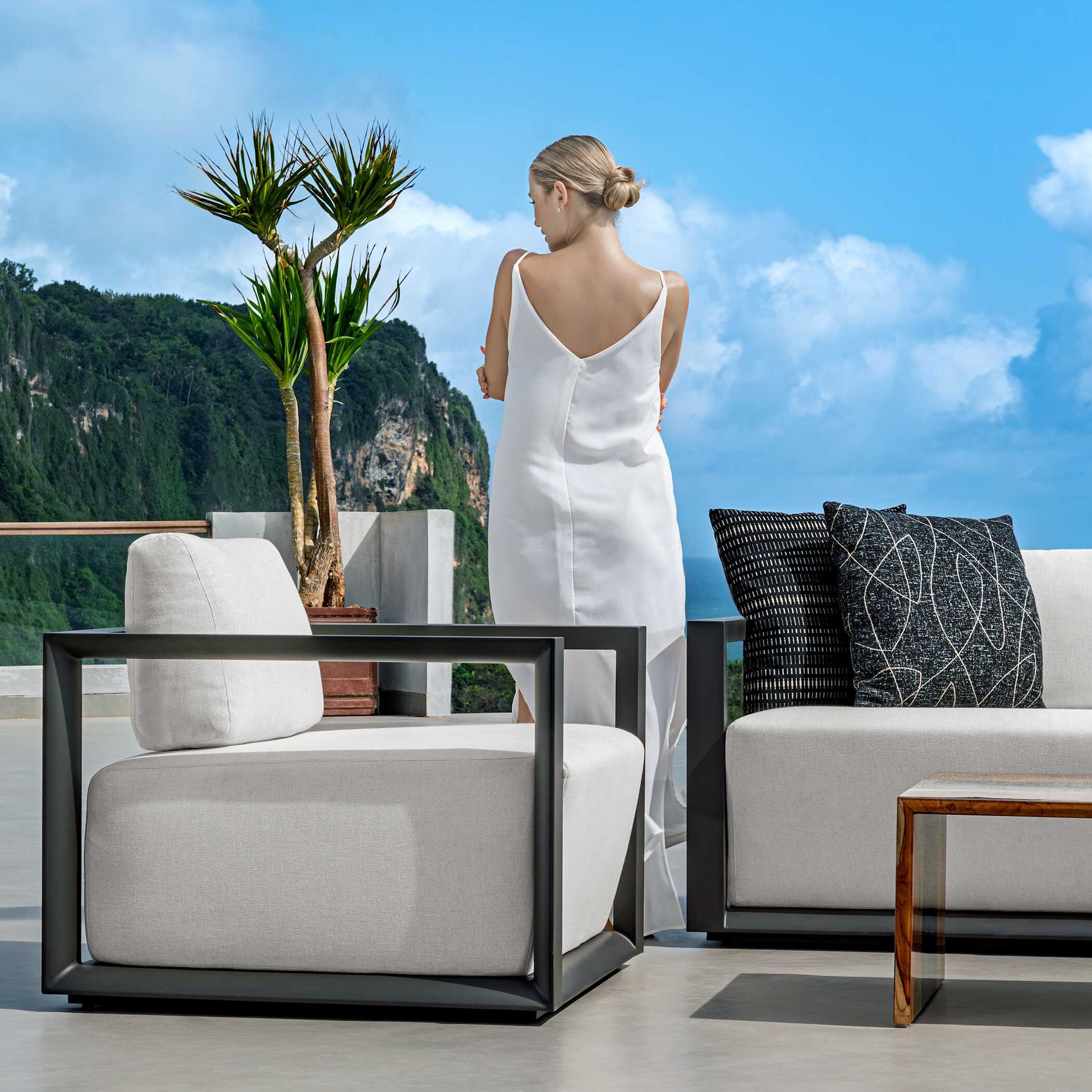 Uttermost Esti Onyx Outdoor Pillow