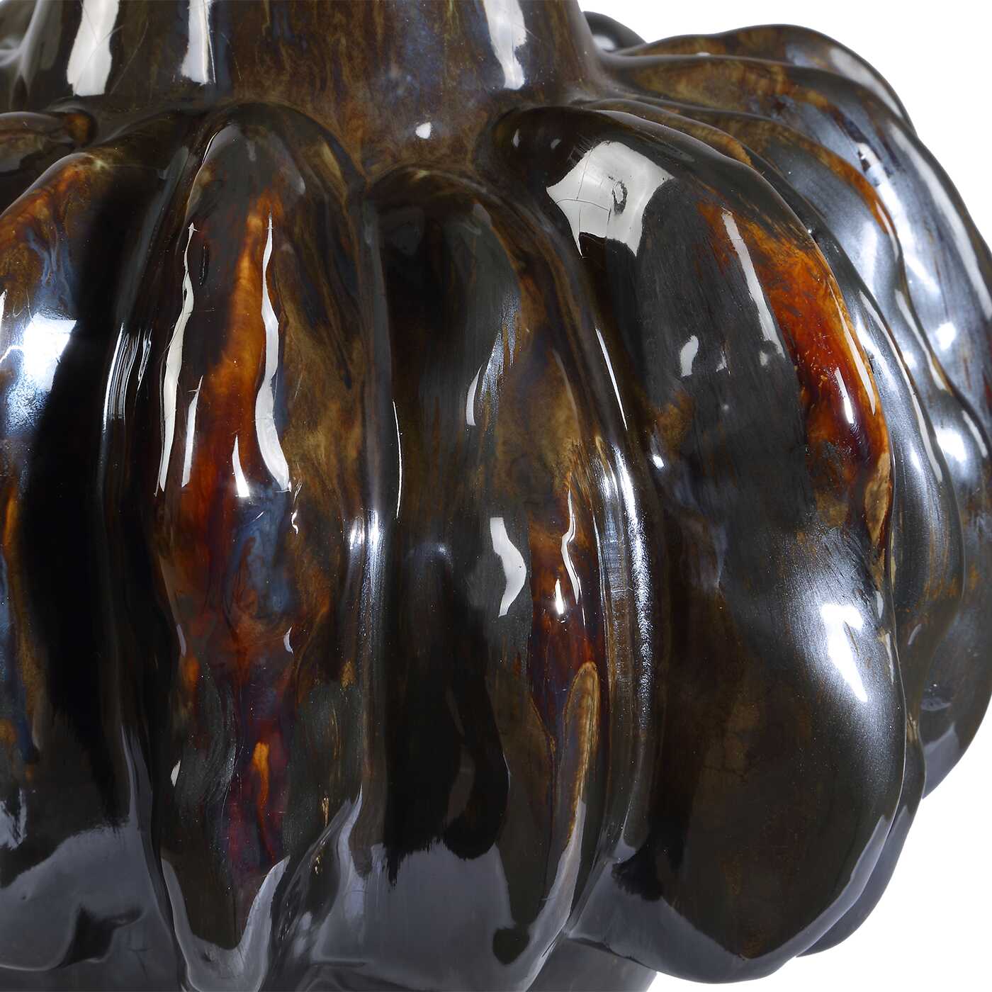 Uttermost Umbrian White & Brown Gourd Vases Set/2